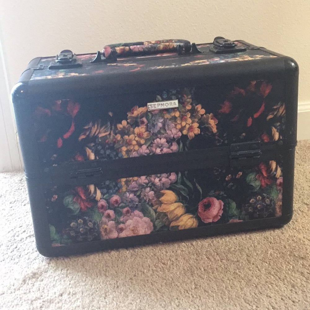 Sephora Dark Floral Limited Edition Train Case